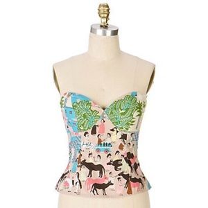 Plenty Tracy Reese Bazaar Bustier Top RARE sz 2
